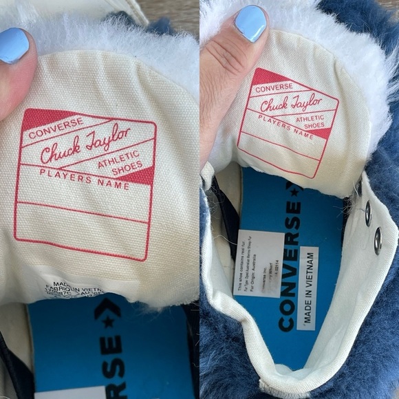 Yoon Ambush X Converse Chuck 70' Hi Fuzzy Blue size 6 - Picture 10 of 16